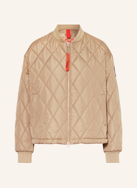 No.1 Como LANCY quilted jacket CAMEL