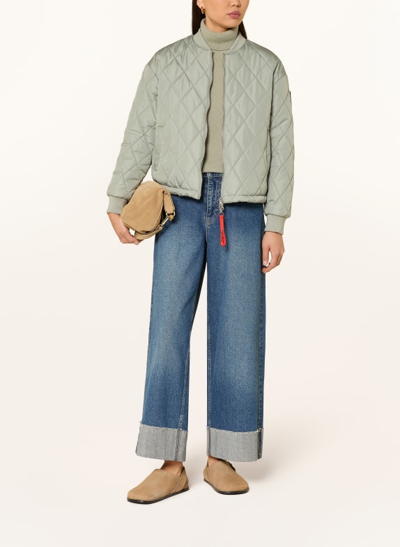 No.1 Como LANCY quilted jacket LIGHT GREEN