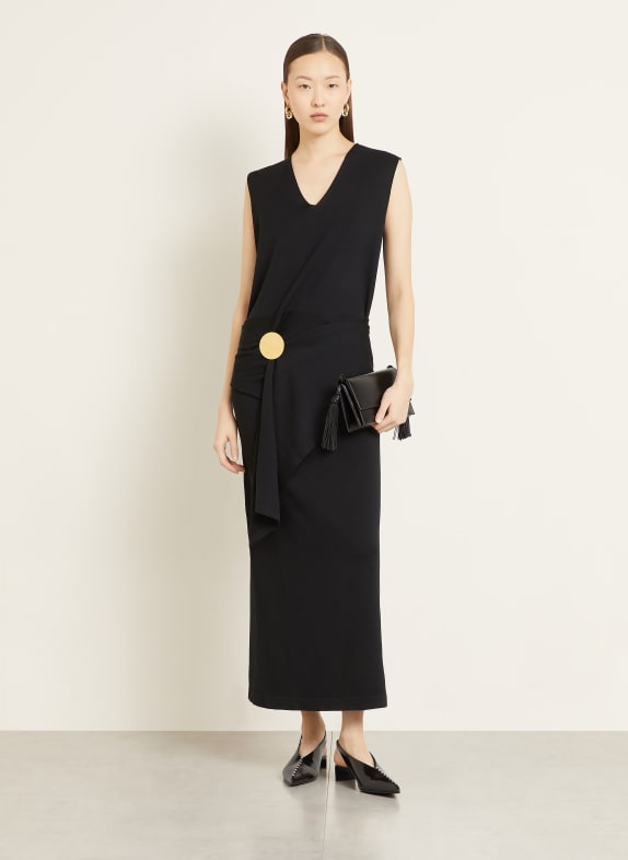 JIL SANDER Strickkleid SCHWARZ