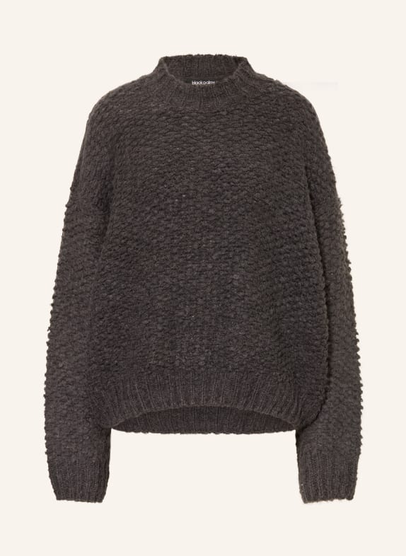 black palms Alpakový svetr CORSETTA TMAVĚ ŠEDÁ