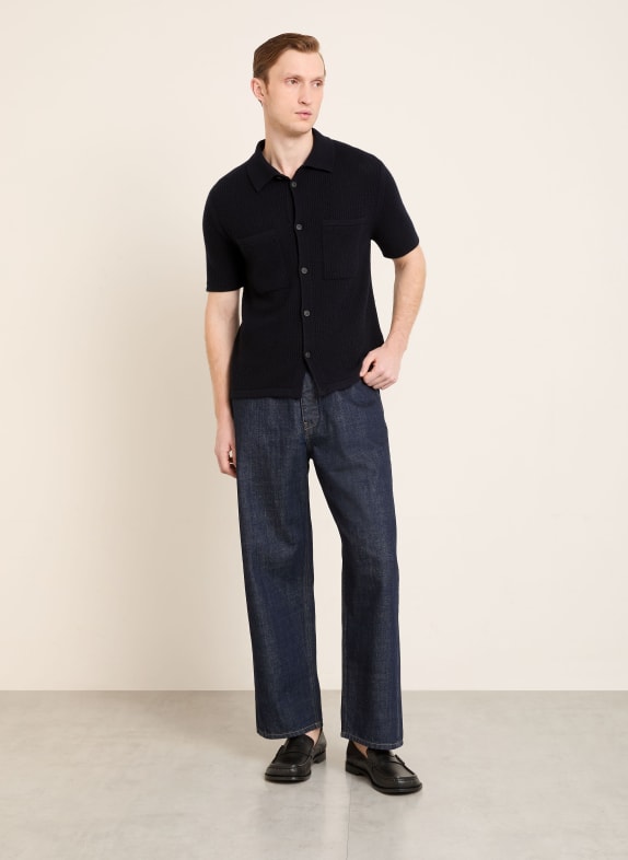 IRIS von ARNIM Gebreid shirt AURELIAN Comfort Fit van kasjmier DONKERBLAUW