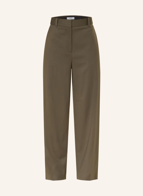 REISS SOLENE Wide leg trousers KHAKI