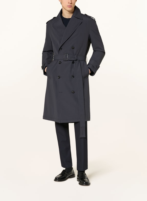 STRELLSON Trenchcoat SUMMER TMAVĚ MODRÁ