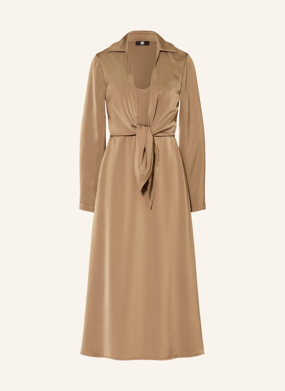RIANI Kleid in Wickeloptik BRAUN