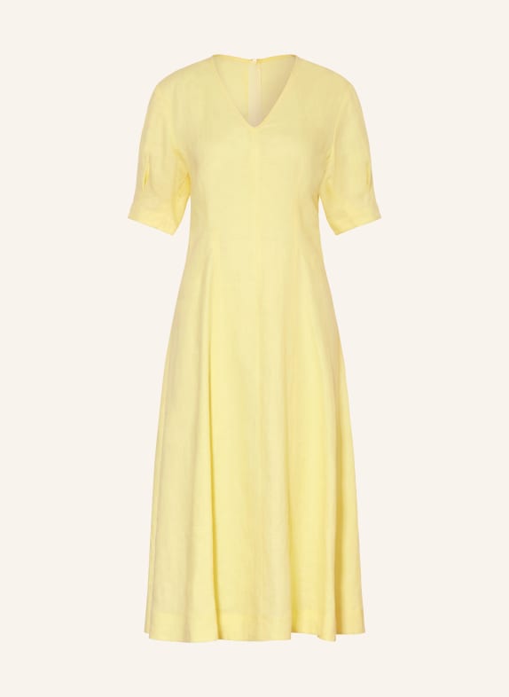RIANI Linnen jurk GEEL