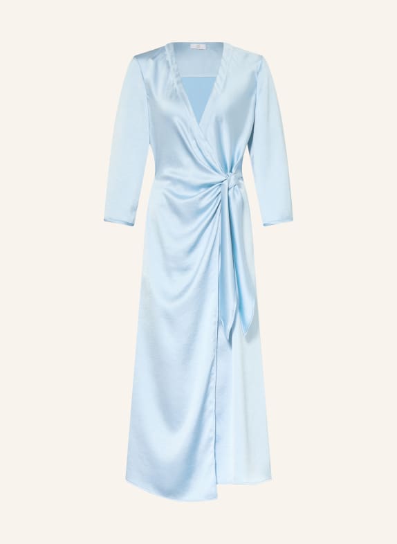 RIANI Wikkeljurk van satijn LICHTBLAUW