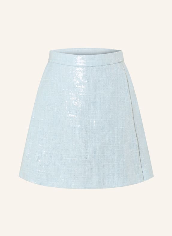 RIANI Rock mit Pailletten HELLBLAU