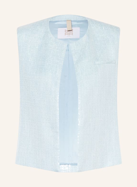 RIANI Blazerweste mit Pailletten HELLBLAU