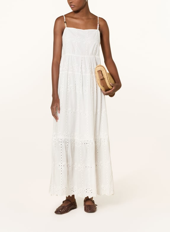 RIANI Kleid mit Lochspitze WEISS