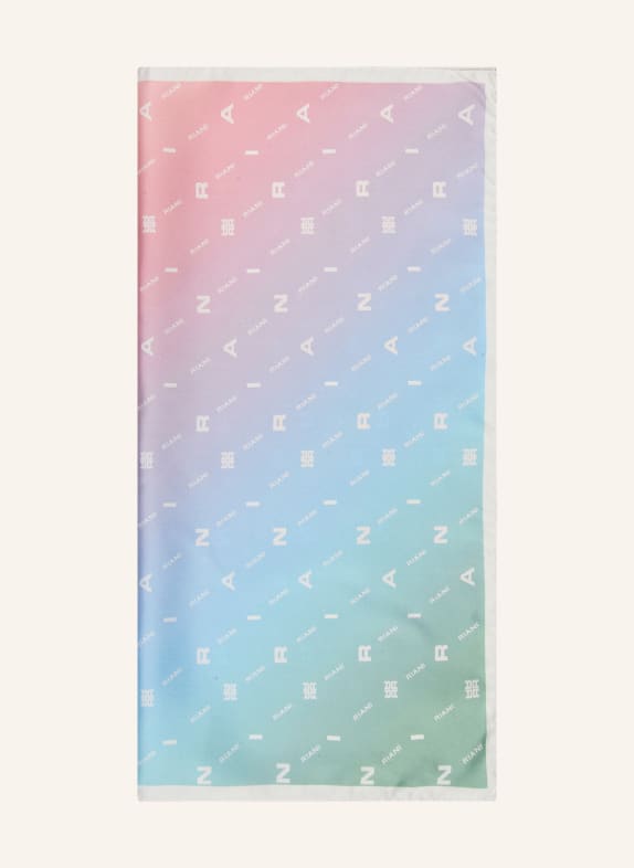 RIANI Seidentuch ROSA / HELLBLAU / WEISS