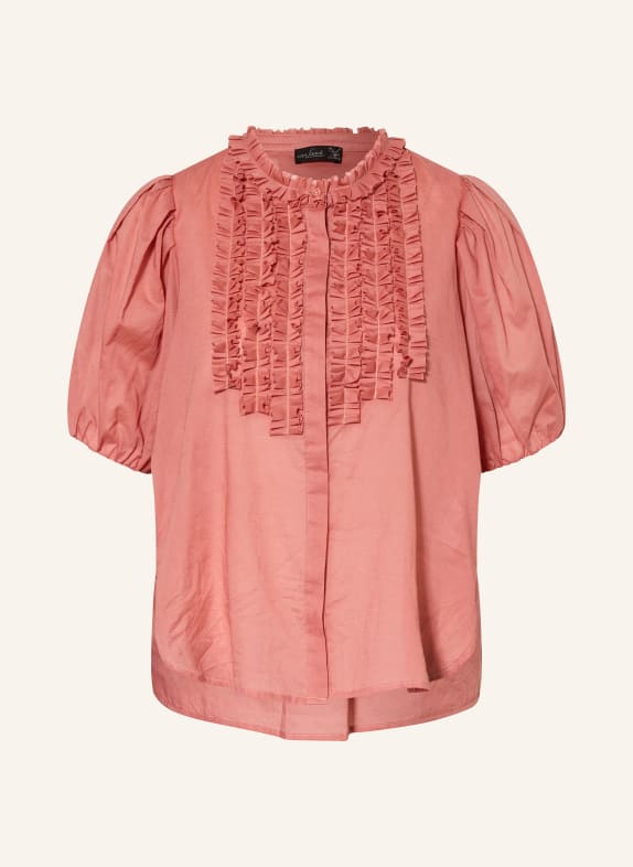 van Laack Bluzka VL-TEONA-XX z falbanami JASNOCZERWONY