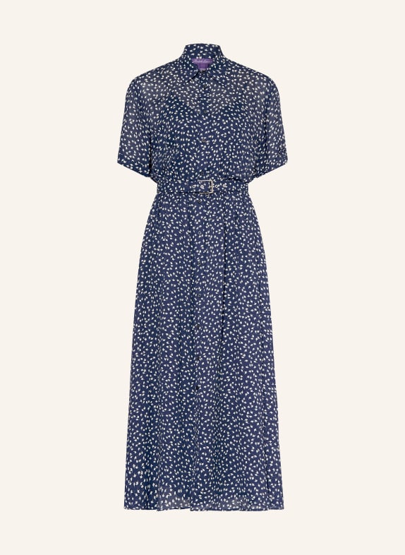 RALPH LAUREN Collection Hemdblusenkleid SURA DUNKELBLAU / WEISS