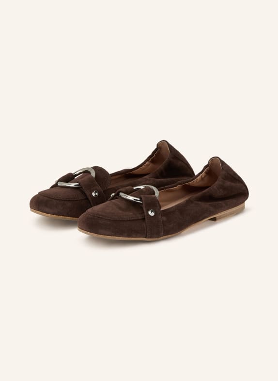 KENNEL & SCHMENGER LOLA ballerina flats DARK BROWN