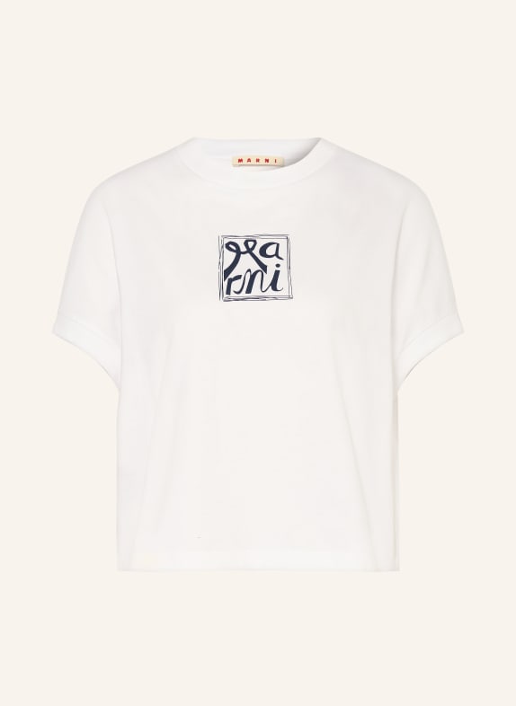 MARNI T-shirt WHITE / DARK BLUE