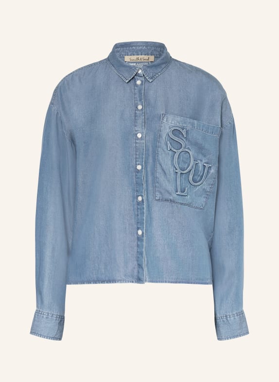 Smith & Soul Hemdbluse in Jeansoptik BLAU