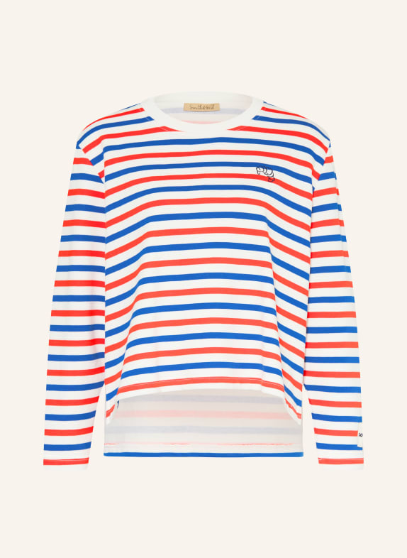 Smith & Soul mikina BÍLÁ / ČERVENÁ / MODRÁ