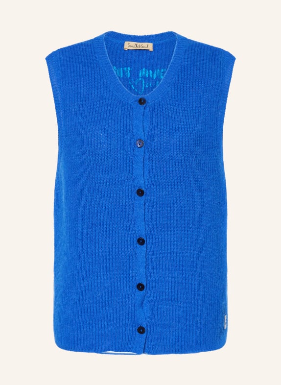Smith & Soul Strickweste BLAU