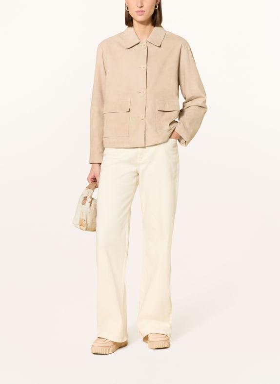 Smith & Soul leather jacket BEIGE