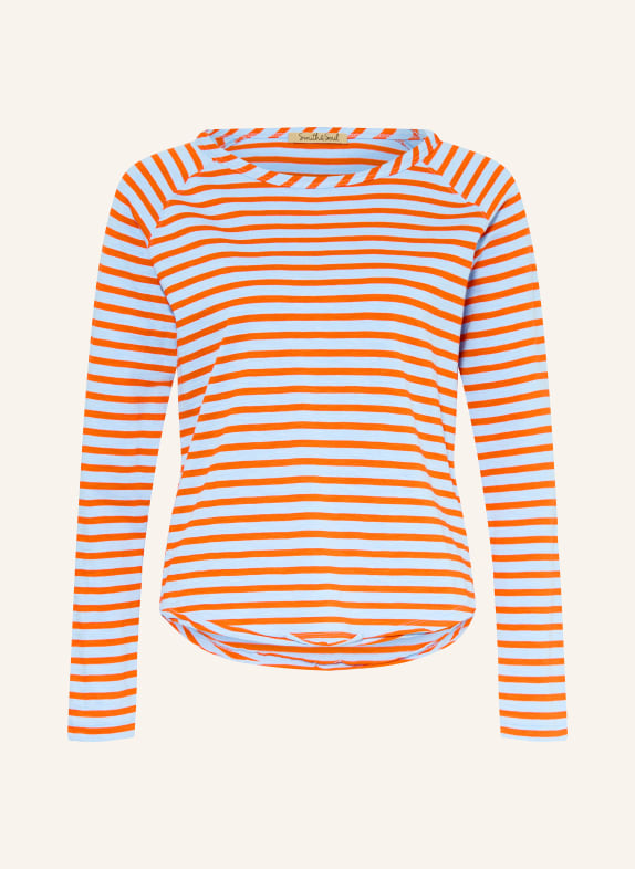 Smith & Soul Longsleeve BLAUGRAU / ROT