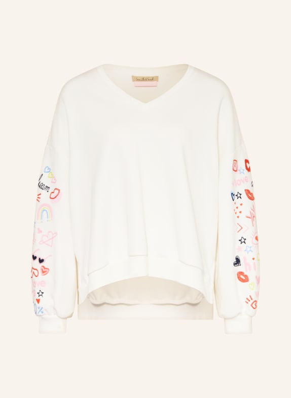 Smith & Soul Oversized mikina BÍLÁ