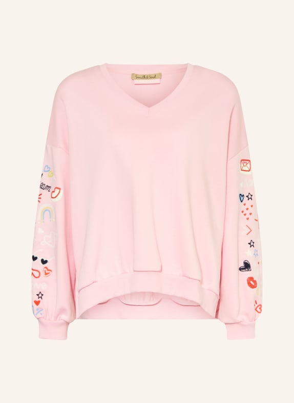 Smith & Soul Oversized mikina RŮŽOVÁ