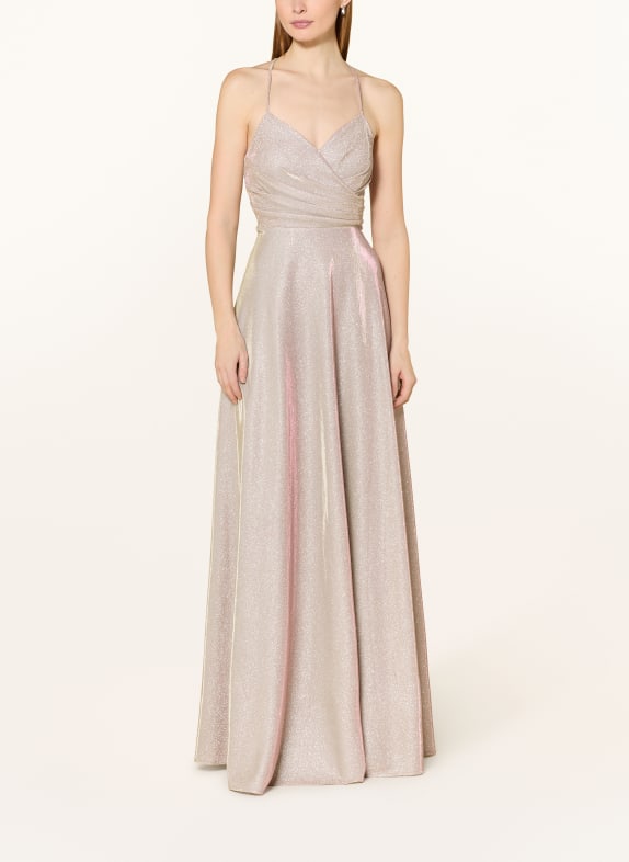 Hey Kyla Suknia wieczorowa z błyszczącą nicią ZŁOTY / SREBRNY
