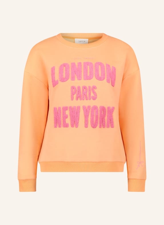 CARTOON sweatshirt ORANGE / DUSKY PINK