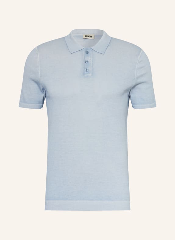 DRYKORN Strick-Poloshirt TRITON HELLBLAU