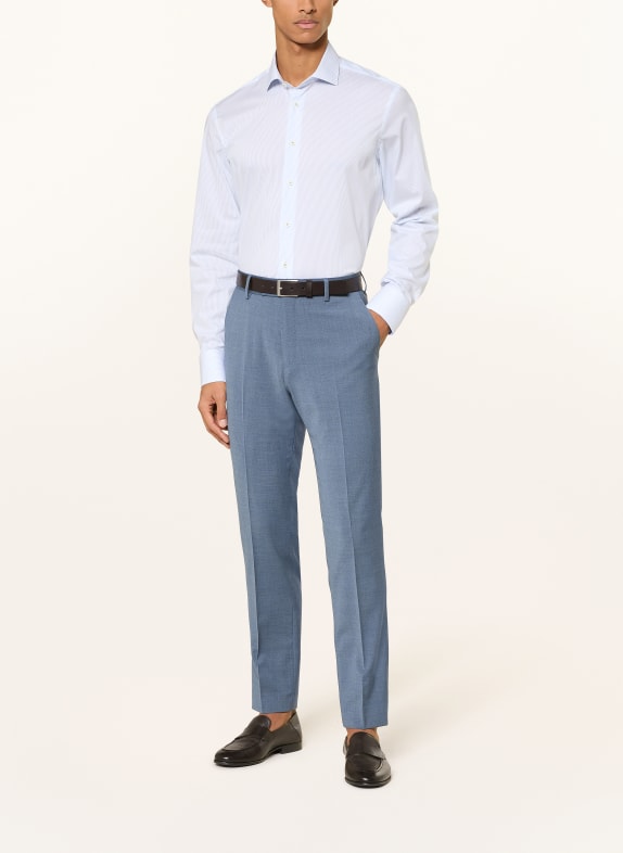 van Laack Zakelijk overhemd VL-RIKOS-TF Tailored Fit WIT / BLAUW