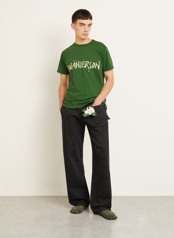 JW ANDERSON T-shirt GRØN / GUL