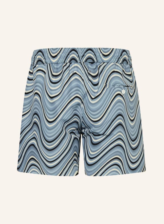 FRESCOBOL CARIOCA Zwemshort RIO BLAUWGRIJS / ECRU / ZWART