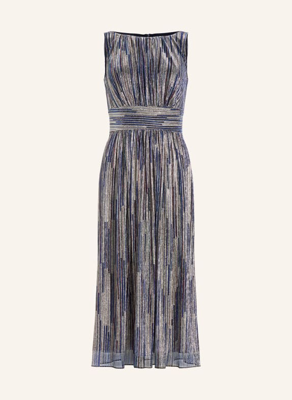 SWING cocktail dress SILVER / DARK RED / DARK BLUE