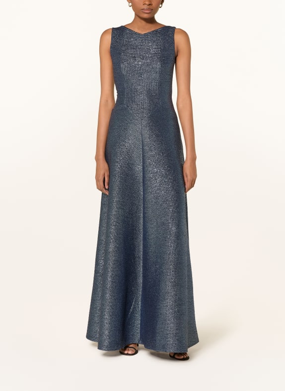 SWING Suknia wieczorowa z cekinami GRANATOWY / CZARNY