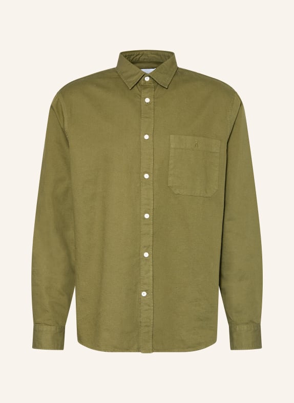 ARMEDANGELS Hemd Comfort Fit DUNKELGRÜN