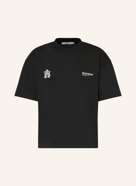 about:blank T-Shirt SCHWARZ