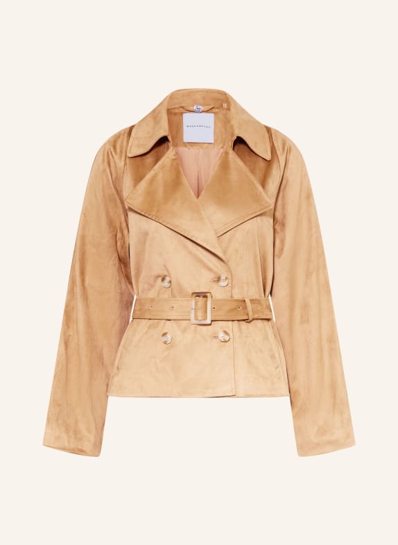 RINO & PELLE Jacke KIMORA in Lederoptik COGNAC