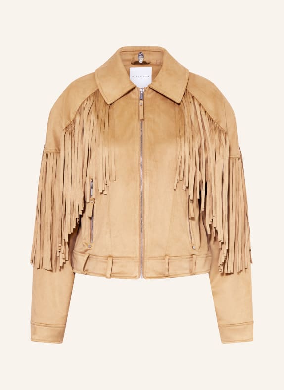 RINO & PELLE Jacke RAVENNA in Lederoptik COGNAC