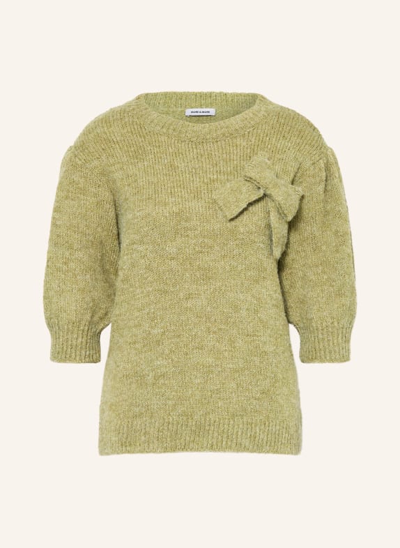MORE & MORE Pullover mit 3/4-Arm GRÜN