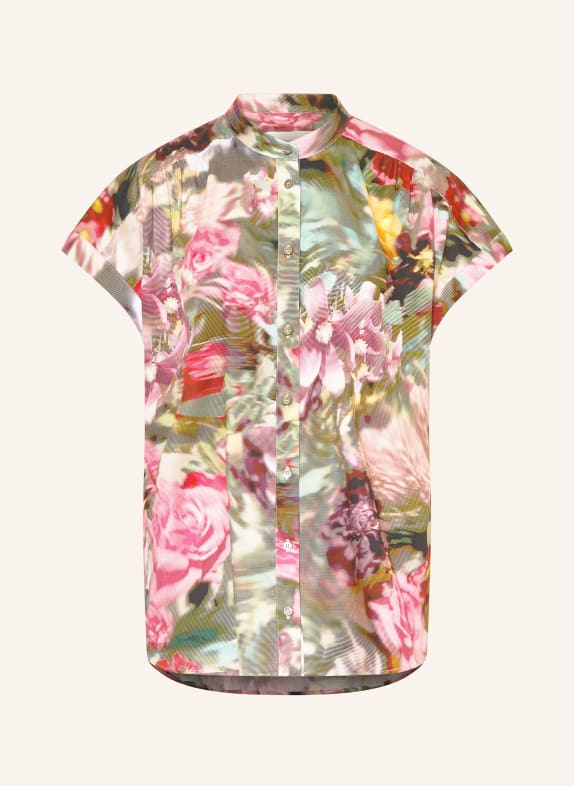 MORE & MORE Bluse FUCHSIA / LILA / DUNKELGRÜN