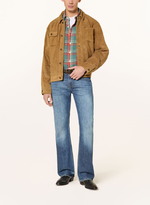 POLO RALPH LAUREN leren jas CAMEL