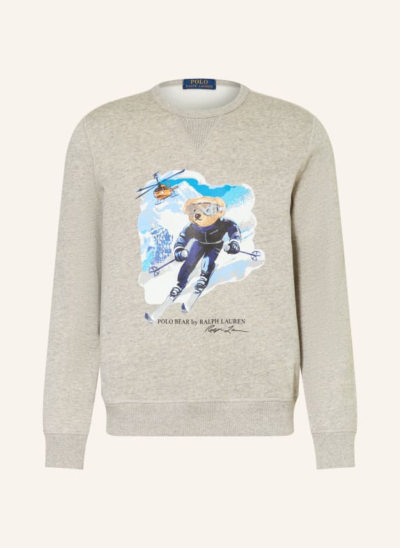 POLO RALPH LAUREN Sweatshirt GRAU / BLAU / WEISS