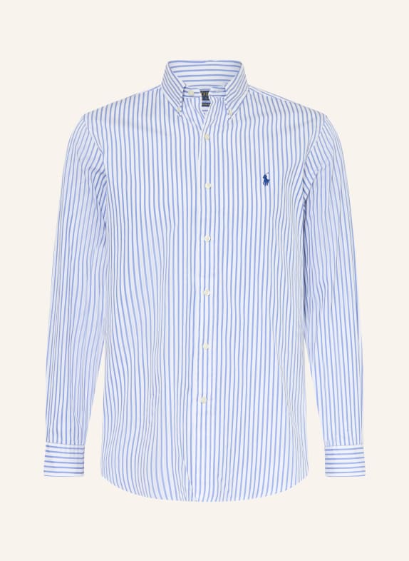 POLO RALPH LAUREN Chemise Custom Fit BLANC / BLEU