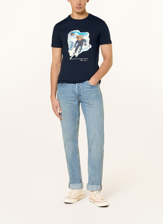 POLO RALPH LAUREN T-shirt DONKERBLAUW / BLAUW / WIT