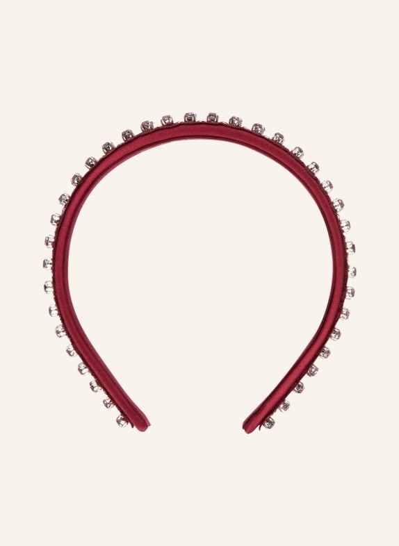 ETRO Haarreif mit Schmucksteinen DUNKELROT
