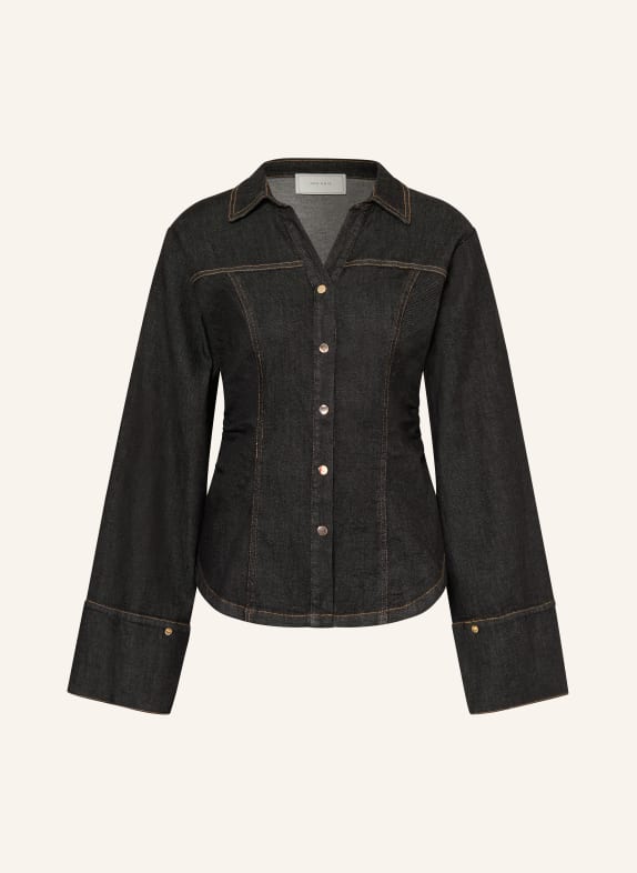 NEO NOIR RABIA denim blouse DARK GRAY