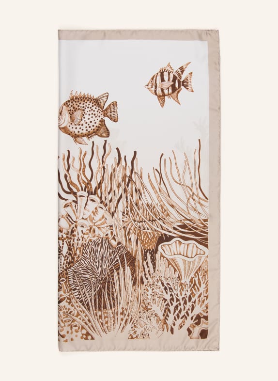 Barbieri Seidentuch TAUPE / HELLBRAUN / BRAUN