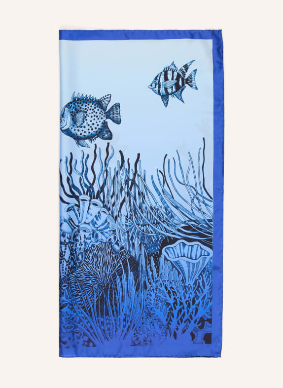 Barbieri silk scarf LIGHT BLUE / DARK BLUE / BLUE