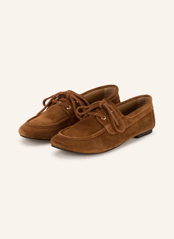 billi bi chaussures de bateau COGNAC
