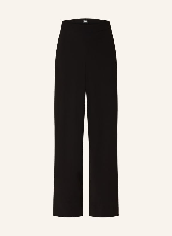 MAC Spodnie z marle CORALIE CZARNY