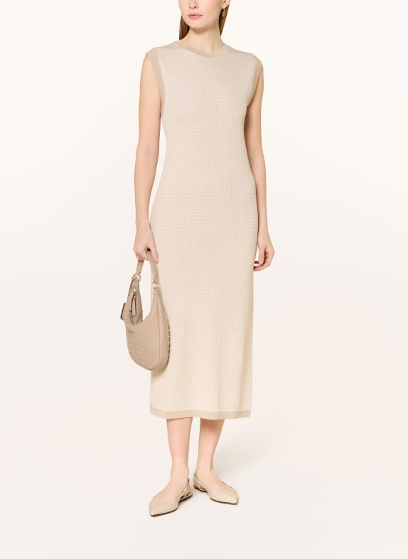 SELECTED Femme robe en tricot BEIGE / ÉCRU